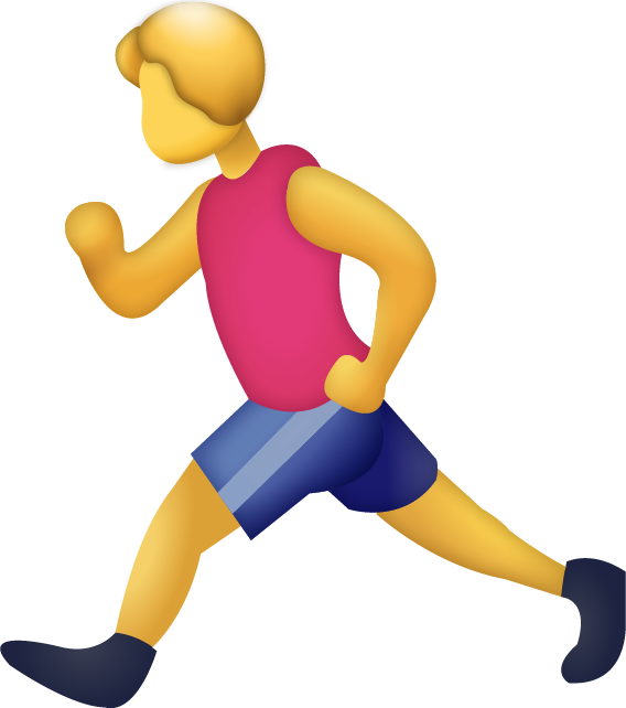 running emoji